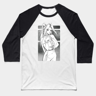 Japanese Manga Girl Baseball T-Shirt